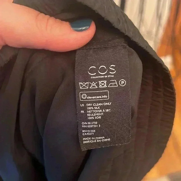 COS Silk Shirt-Sz 8 - Picture 8 of 8